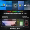 BlueFinger RGB Gaming Keyboard and Backlit Mouse Combo, USB Wired,