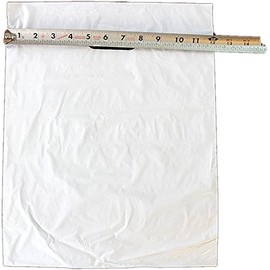 18Pack 12x15 Glossy White Plastic Merchandise Bags