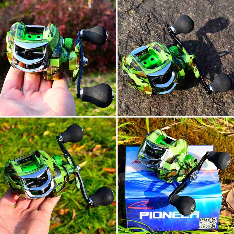 Left Hand Baitcasting Reel 18+1 BB Bearings Portable Fishing Reel