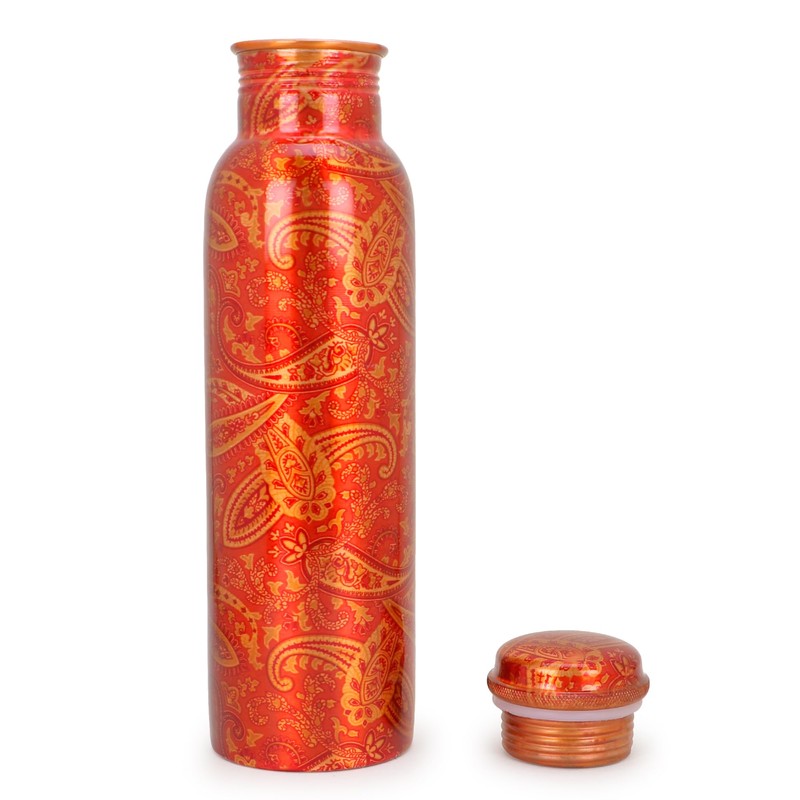 S S IMPEX Copper Water Bottle Ayurvedic Natural Travel Container