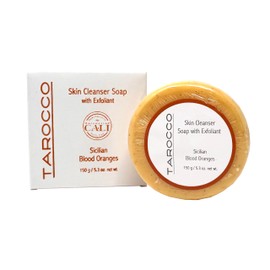 Baronessa Cali Tarocco Skin Cleanser Bar Soap with Exfoliate - Deep Moisturizing Soap with Sicilian Red Orange Extracts - 5.3 Ounces, Pack of 2