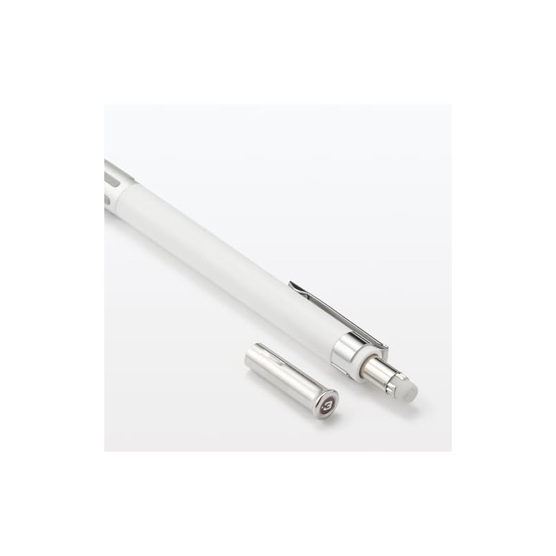MUJI NBD51A3A Lightweight Low Center of Gravity Mechanical Pencil, White,