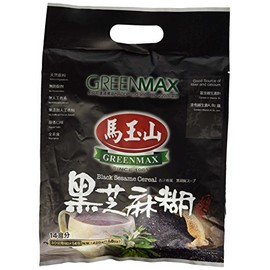 Greenmax (Mayushan) Black Sesame Cereal -Instant , 127 Kcal Per Serving - 14 Servings