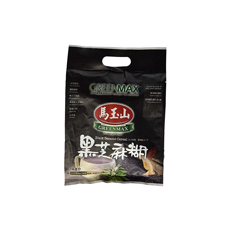 Greenmax (Mayushan) Black Sesame Cereal -Instant , 127 Kcal Per