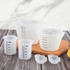 6pcs Silicone Measuring Cups, V Shaped Flexible Mixing Cups No-n-Stick