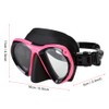 KEEP DIVING Adult Snorkeling Diving Mask Glasses Goggles Underwater Equipment(Rose