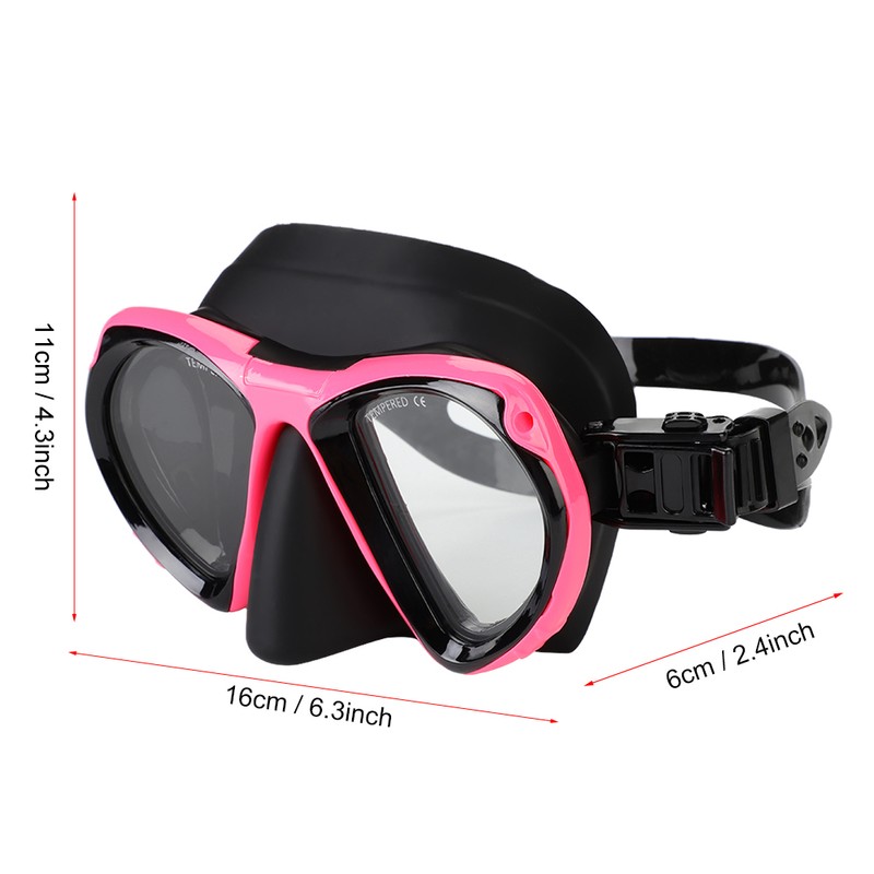 KEEP DIVING Adult Snorkeling Diving Mask Glasses Goggles Underwater Equipment(Rose