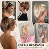ZQIAN BEAUTY Extensión de Coleta Corta de 25 Cm -
