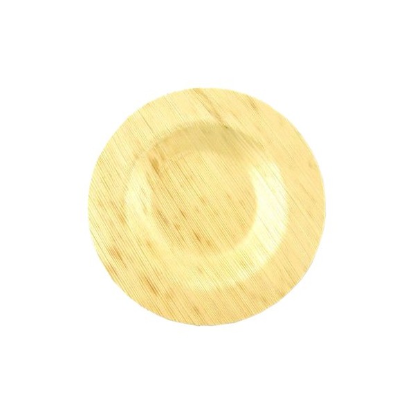 Bamboo Leaf Round Plate Approx 3.5" (9cm)Qty 100