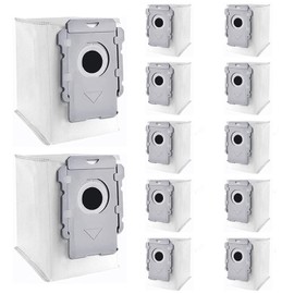12 Packs Vacuum Bags for iRobot Roomba i3, i3+, i4, i4+, i6, i6+ i7, i7+, i7Plus, i8, i8+, j7, j7+, s9, s9+, s9Plus, i and s Series Clean Base Automatic Dirt Disposal Bags