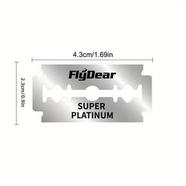 Men's Razor Shaving Blade, 100pcs Double Sided Razor Blade, Manual Razor for Men, Professional Barber Tool Shave Hair Removal Razor:_Silver_100pcs