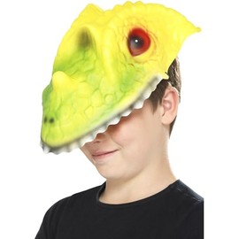Smiffys Crocodile Head Mask, Green/Yellow, One Size