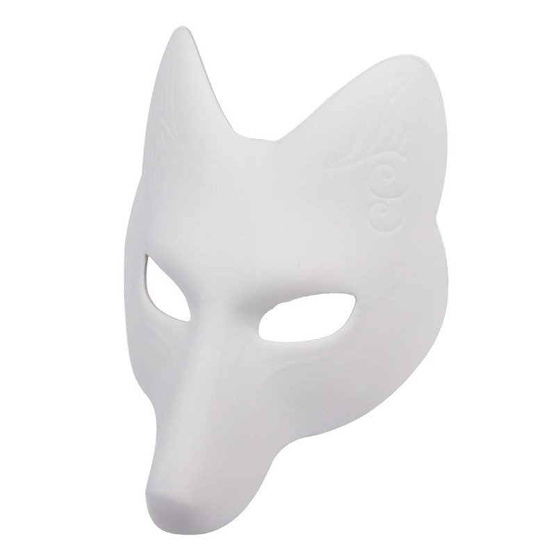 COHEALI Blank Mask - White Paper Blank Hand Painted Face