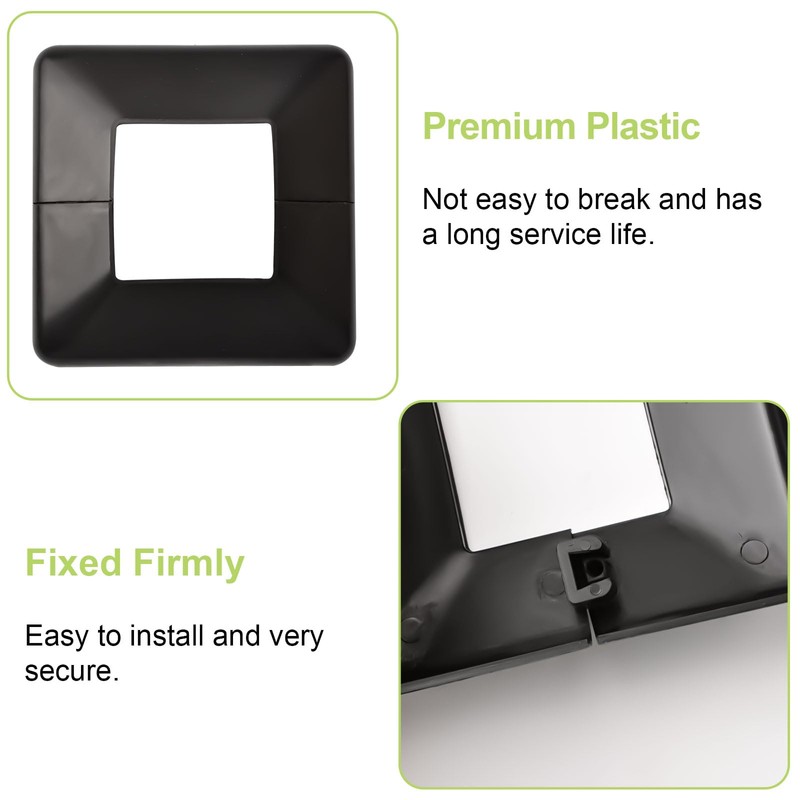 UFURMATE Post Base Cover, 6 Pack 50x50mm Plastic Post Base