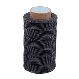 284 Yards 210D Heavy Duty Waxed Thread for Leather Sewing, Upholstery, Bookbinding, Shoe Repairing, and Leather Projects - 0.8mm Flat
