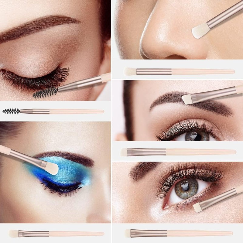 Set de Brochas RUGNADOO para Maquillaje, 8 Piezas Beige –