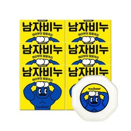 Wash Hour All-in-One Cleansing Men’s Soap 100gx6 pack / 워시아워 올인원 클렌징 남자비누 100gx6개입