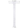 Kyuionty Junior T-Square Plastic Transparent T-Ruler 30cm/ 12 Inch for