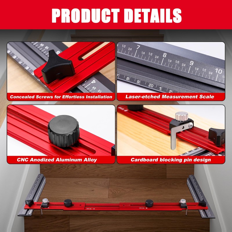 Stair Tread Template Tool - Upgrade Stair Tread Tool Jig,