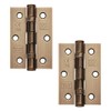 Excel XL965-ANB Pair of 3" Grade 7 Door Hinges, Antique