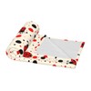Abucaky Cute Ladybugs Pattern Fleece Throw Blanket Ultra Soft Cozy