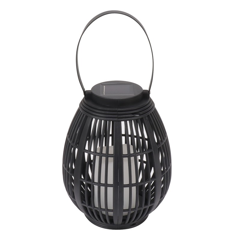 Solar Garden Lantern LED Outdoor Solar Lantern Waterproof Decorative Rattan