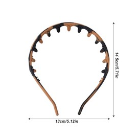 2 Piezas Silicona Peine Cinta para Mujeres, Moda Diadema con Dientes Ajustable Suave Antideslizante Cabello Banda Cabeza Flexible en Forma de U Peinad