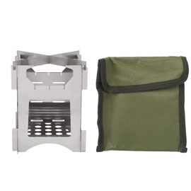 Wood Stove Camping Stove Foldable Compact Windproof Stainless Steel Portable Hobo Stove for Outdoor Activities, Hiking, Picnic, BBQ, Backpacking