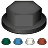 Bricoloco High Density Polyethylene Hexagonal Bolts and Nuts Plastic Cover