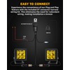 Auxbeam 2 Inch LED Pod Lights Amber Fog Light Off