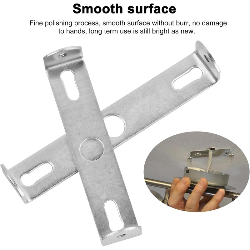 Emperoch 4Pcs Lighting Fixture Ceiling Plate Bracket, 105mm & 110mm