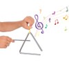 LKCCTK Triangle 4 Inch Percussion Instrument for Kids Small Musical