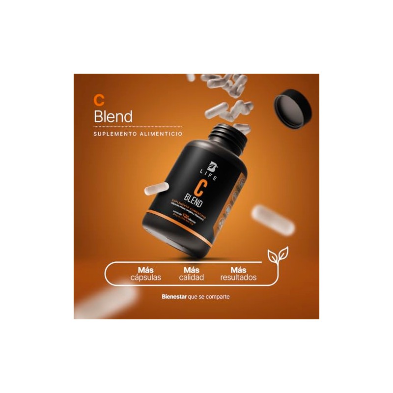 B Life Vitamina C con 120 cápsulas