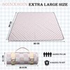 Nuanchu Checkered Picnic Blanket Extra Large Outdoor Blanket Sandproof 80"x80"
