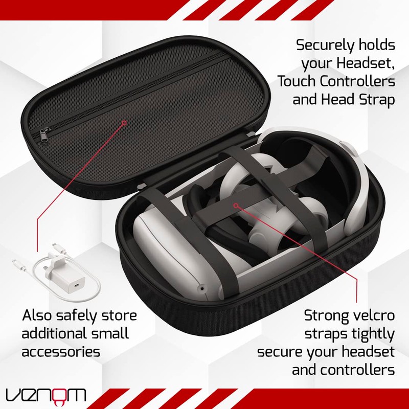Venom Carry Case for Meta / Oculus Quest 2 Headset