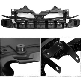 Gcuhtke Black Plastic Front Bumper Absorber for Chevy for Impala SS 2006-2009 & LS/LT/LTZ 2006-2013 for Impala Limited LS/LT/LTZ 2014-2016 for Monte Carlo LS/LT/SS 2006-2007 GM1070241 FLA11888