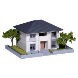 KATO N Gauge House with Garden 2 White Diorama Supplies 23-404D