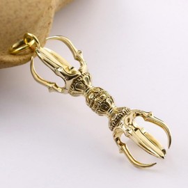 QINMOZH Pestle Pestle Kongo Bell Purification Religious Tools Buddhist Instrument Brass Buddhist Tools Very Small Tools for Amulet (B)