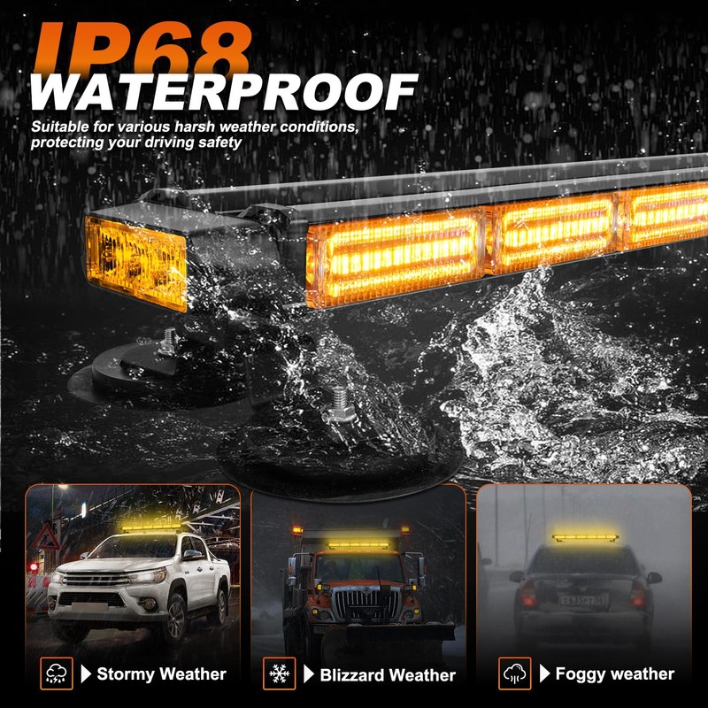 ASPL 26inch 126 LED Emergency Rooftop Strobe Lights Bar w/Controller