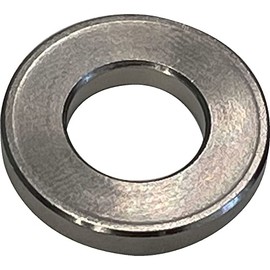 Trusco WCNI1510-2 Washer, Electroless Nickel, Outer Diameter 0.6 inches (15 mm), Inner Diameter 0.4 inches (10 mm), Thickness 2