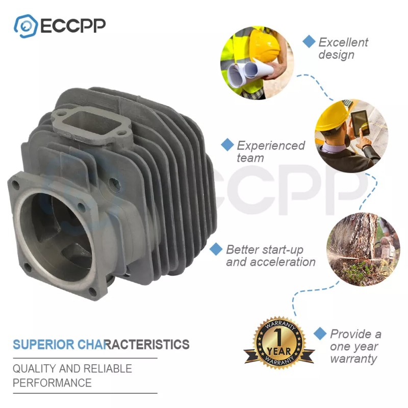 ECCPP 52mm Cylinder Piston Kit For stihl MS381 Chainsaw 11190201204