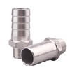 DERNORD Stainless Steel 1" Hose Barb x 1/2" NPT Male