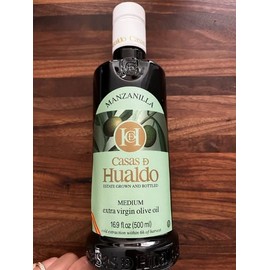CDEH CASAS DE HUALDO Casas de Hualdo, Manzanilla, Extra Virgin Olive Oil, Imported From Spain (500 ML Pack of 6)