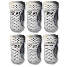 23521528 Fuel Filter Water Separator Fits Detroit Engines Replaces FF5369W P550757 (Pack Of 6)