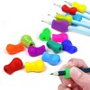 strrng 10 Pieces Pencil Grips for Children Handwriting,Pen Grips,Suitable for