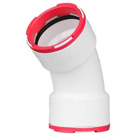 Charlotte Pipe CTT 00321 0800 Connectite, 1/8 Bend, Hub x Hub, PVC, 1.5", White