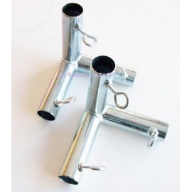 Golden Valley Tools & Tarps 2 pc ~ 3 Way (F3B) 1" Flat Corner Canopy Fitting/Batting CAGE Fitting - Fits 1" EMT Pipe That has an Outer Diameter of 1 3/16"