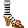Appletree Design Sugar High Social Leopard Print Heels Vase, 6-1/2-Inch