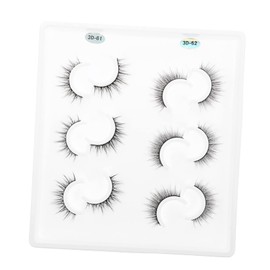 Mikinona Luxury 6 Pack 3d False Lashes Natural Beauty for Girls Makeup Cosmetics