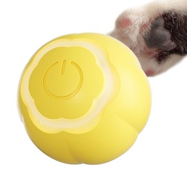 Pawmic Interactive Cat Toy Moving Cat Toy Ball, Sports for Indoor Cats Activate Hunting Instincts (Orange)